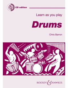 BARRON C.-Learn As You Play Drums para Percusion (Inc.CD)