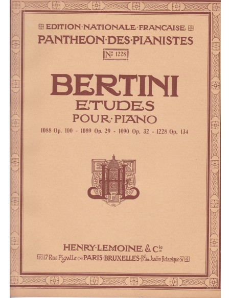 BERTINI H.-Studies Op.134 for Piano
