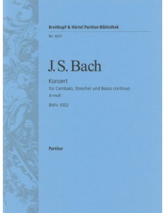 BACH J.S.-Concierto nº 1 en Re menor (BWV:1052) para 2 Pianos a 4 manos (Busoni)