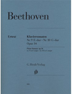 BEETHOVEN L.V.-Sonata Op. 14 nº 1 en Mi Mayor y Op.14 nº 2 en Sol Mayor para Piano (Urtext)