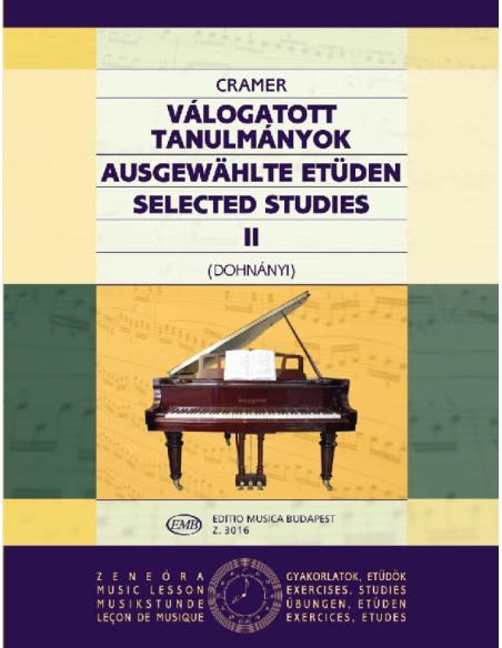 CRAMER J.B.-Selected Studies 2. für Klavier (Dohnanyi)