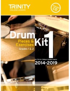 TRINITY COLLEGE LONDON-Drum Kit 1 (Classi 1 e 2) con CD (2014/2019)