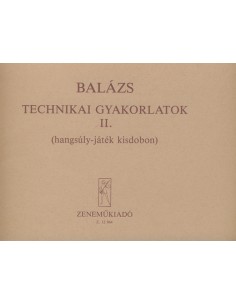 BALAZS O.-Etudes Techniques 2ème pour Percussion