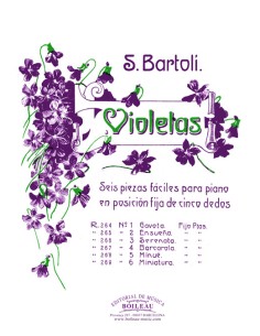 BARTOLI S.-Violetas (Col.Completa) para Piano