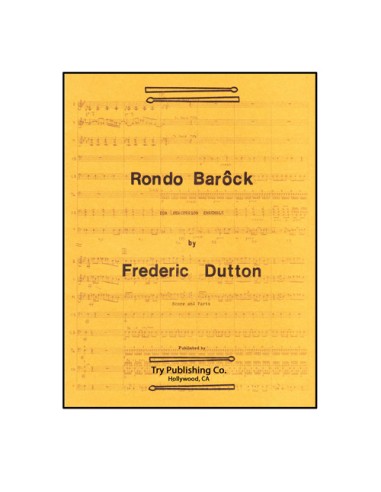 DUTTON F.-Rondo Barock for Percussion Ensemble