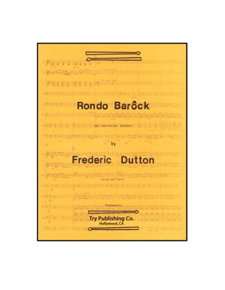 DUTTON F.-Rondo Barock for Percussion Ensemble