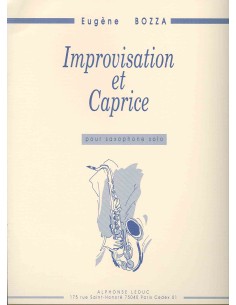 BOZZA E.-Improvisation et Caprice para Saxofon