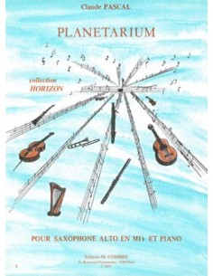PASCAL C.-Planetario per sassofono in Mib e pianoforte