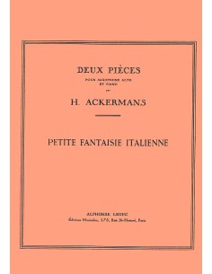 ACKERMANS M.F.-Petite Fantaisie Italienne para Saxofon Mib y Piano *