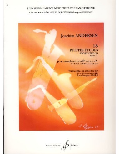 ANDERSEN J.-Small Studies (18) Op.41 for Saxophone (Leger)