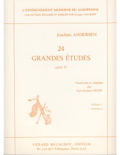 ANDERSEN J.-Grandes Estudios (24) Op.15 Vol.2: nº 13 a 24 para Saxofon (Leger)