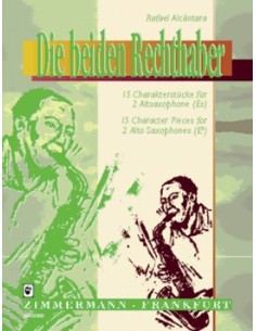 ALCANTARA R.-Die Beiden Rechthaber (15 Piezas Caracteristicas) para 2 Saxofones Mib