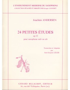 ANDERSEN J.-Small Studies (24) Op.33 for Saxophone (Leger)