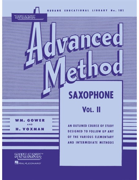 RUBANK-Advanced Method for Saxophone Vol.2 (Voxman/Gower)
