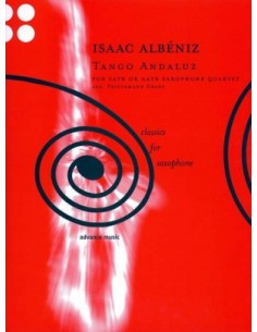 ALBENIZ I.-Tango Op.165 nº 2 para 4 Saxofones (Graef)
