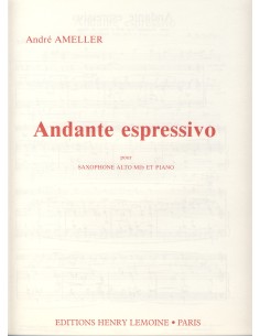 AMELLER A.-Andante Espressivo para Saxofon Mib y Piano