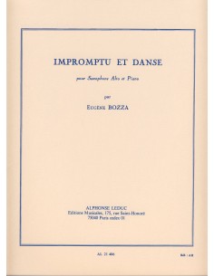 BOZZA E.-Impromptu et Danse per sassofono in Mib e pianoforte