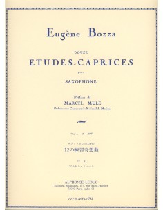 BOZZA E.-Estudios Caprichos (12) para Saxofon (Mule)