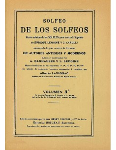 LEMOINE E.-Solfeo de los Solfeos 4ºA