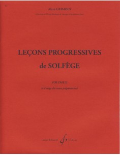 GRIMOIN A.-Lecciones Progresivas de Solfeo 2º: 32 Lecciones (Preparatorio) (Rojo)