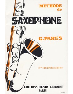 PARES G.-Methode Elementaire para Saxofon