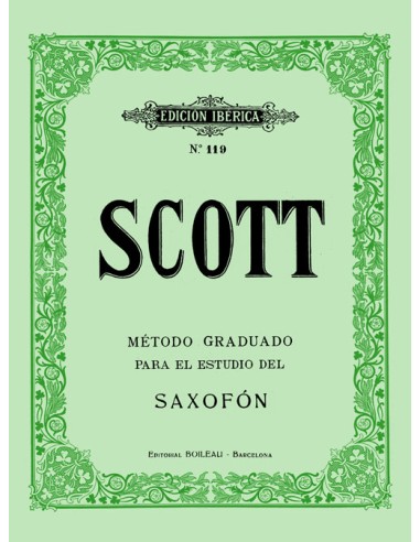 Méthode SCOTT R. pour saxophone (ibérique)