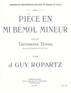 ROPARTZ G.-Piece en Mib menor para Trombon Tenor y Piano