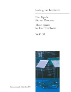 BEETHOVEN L.V.-Equali (3) (WoO:30) para 4 Trombones