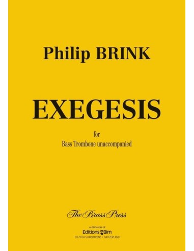 BRINK P.-Exegesis for Trombone
