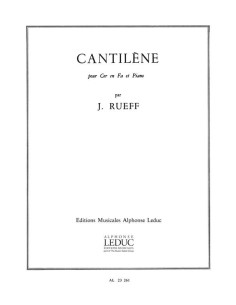 RUEFF J.-Cantilene per corno e pianoforte