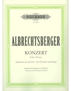ALBRECHTSBERGER J.G.-Concierto en Sib Mayor para Trombon y Piano