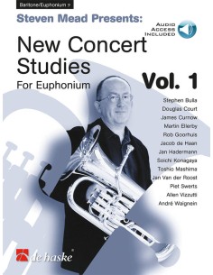 MEAD S.-New Concert Studies Vol.1 para Bombardino (BC) (Audio Online)