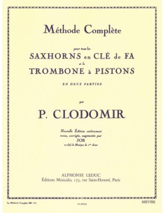 CLODOMIR P.-Methode Complete pour trombone à piston