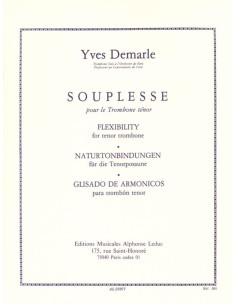 DEMARLE Y.-Souplesse (Estudios) para Trombon Tenor