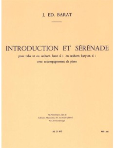 BARAT J.E.-Introduction et Serenade para Tuba en Do y Piano
