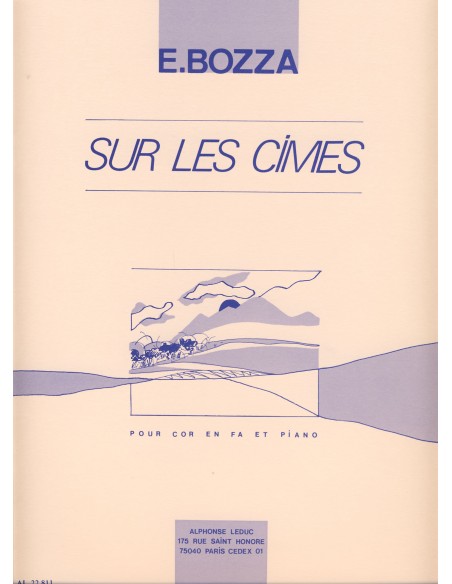 BOZZA E.-Sur les Cimes per corno e pianoforte