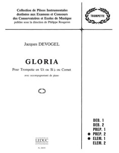 DEVOGEL J.-Gloria per tromba e pianoforte (Rougeron)