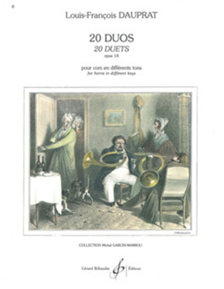 DAUPRAT L.F.-Duos (20) Op.14 para 2 Trompas (Garcin Marrou)