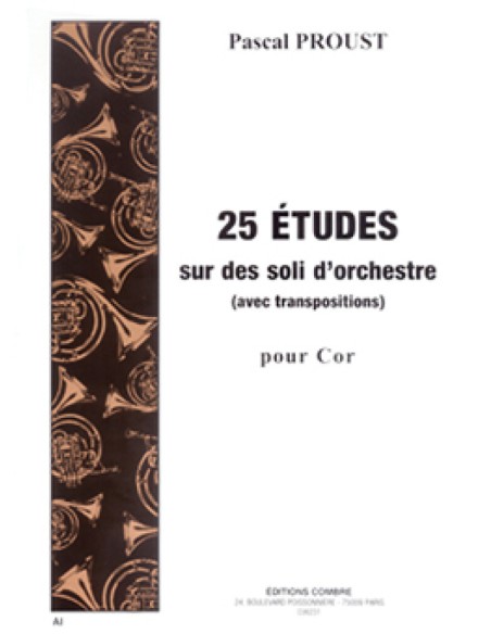 PROUST P.-Etudes (25) pour cor