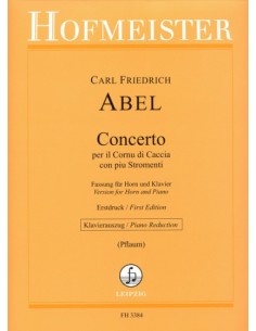 ABEL C.F.-Concerto per corno e pianoforte (Pflaum)