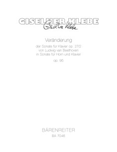 KLEBE G.-Sonata Op.95 per corno e pianoforte
