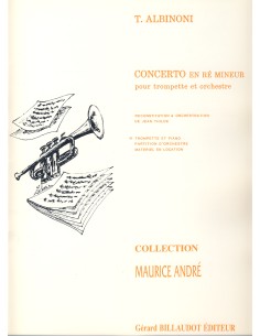 ALBINONI T.-Concierto en Re menor para Trompeta y Piano (Thilde)