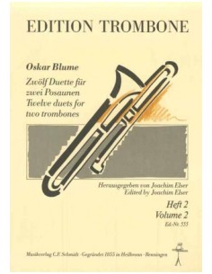 BLUME O.-Duos (12) Vol.2 para Trombon (Elser)