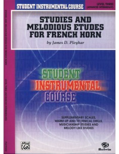 PLOYHAR J.D.-Melodic Studies 3rd for Horn