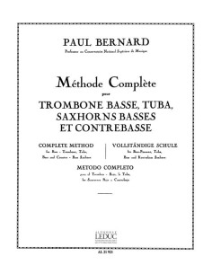 BERNARD P.-Methode pour tuba (trombone basse) (contrebasse)