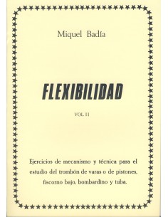 BADIA M.-Flexibilidad 2º para Trombon de varas o de pistones, fiscorno bajo, bombardino y tuba