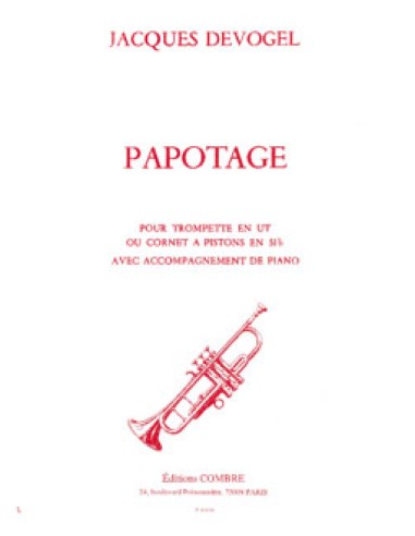 DEVOGEL J.-Papotage per Tromba e Pianoforte