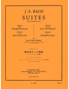 BACH J.S.-Suites (6) (Originales para Violoncello) para Trombon Bajo (Barbez)