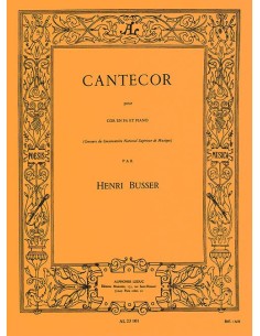 BUSSER H.-Cantecor Op.77 per corno e pianoforte