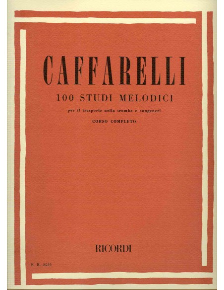 CAFFARELLI R.-Studi Melodici (100) per Tromba